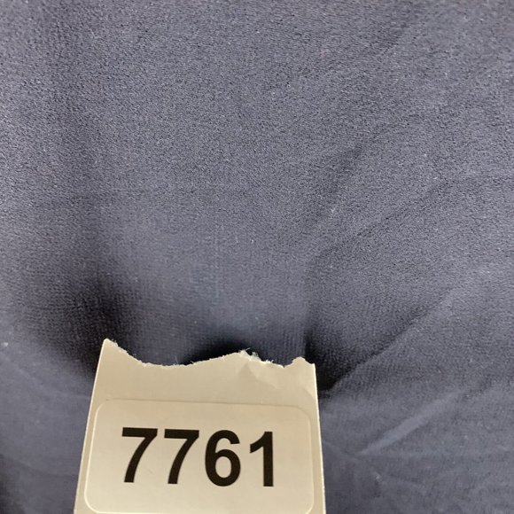 Carmen Marc Valvo‎ Sheer Blouse Womens XL Black Ruffle Sleeve Button Front 7761 - Picture 5 of 5